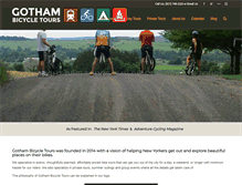 Tablet Screenshot of gothambiketours.com